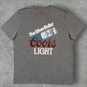 Coors Light Beer Can The Silver Bullet Officially Licensed Grey T Shirt - XL